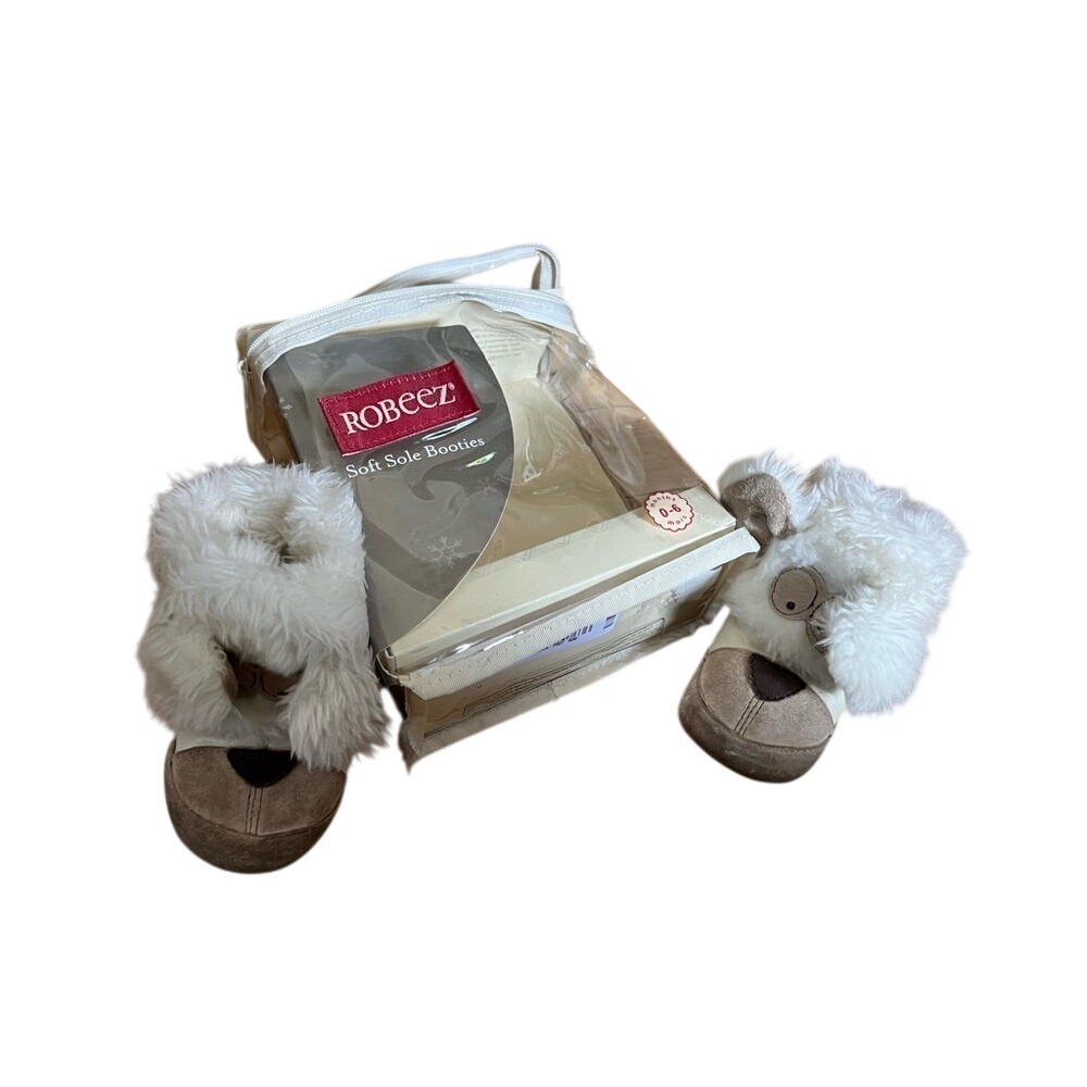 Robeez fuzzy puppy baby‎ booties